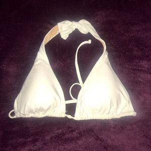 NWOT White J. CREW Bikini Top (M)